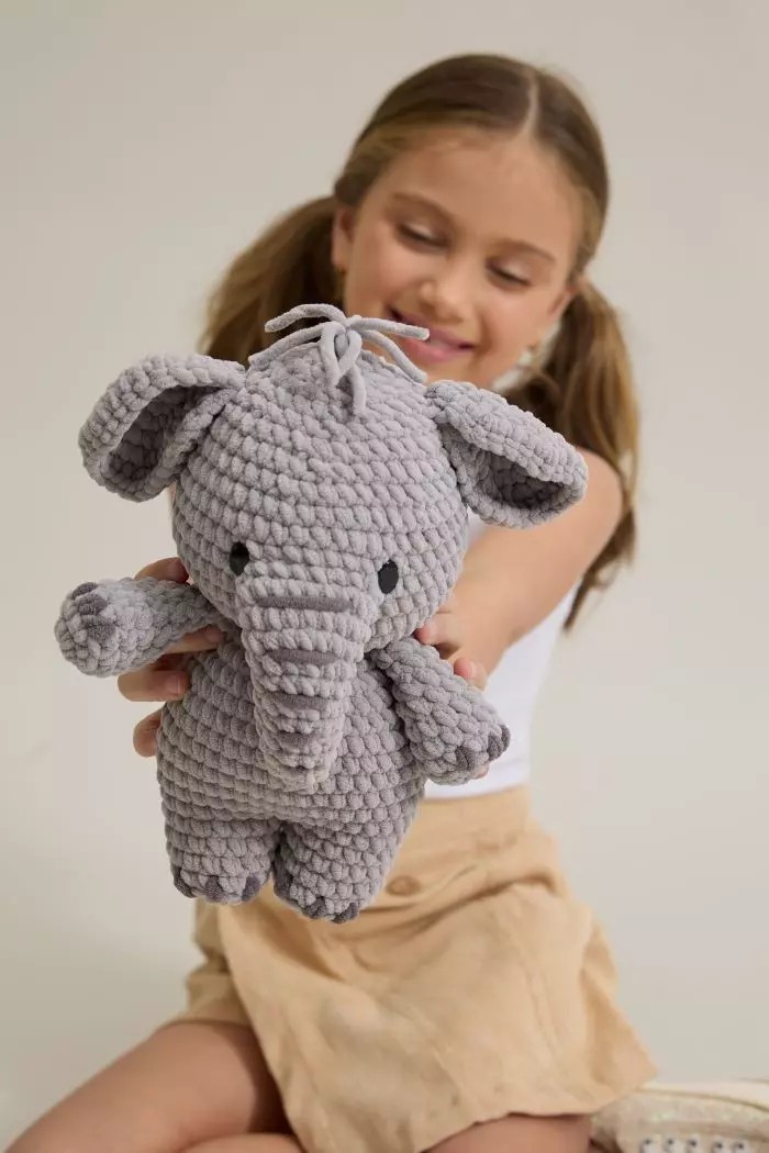 Theo the Circus Elephant Amigurumi Crochet Pattern [Instant PDF]