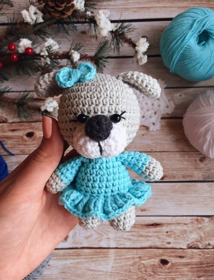Baby Puppy Amigurumi Step-by-Step Details
