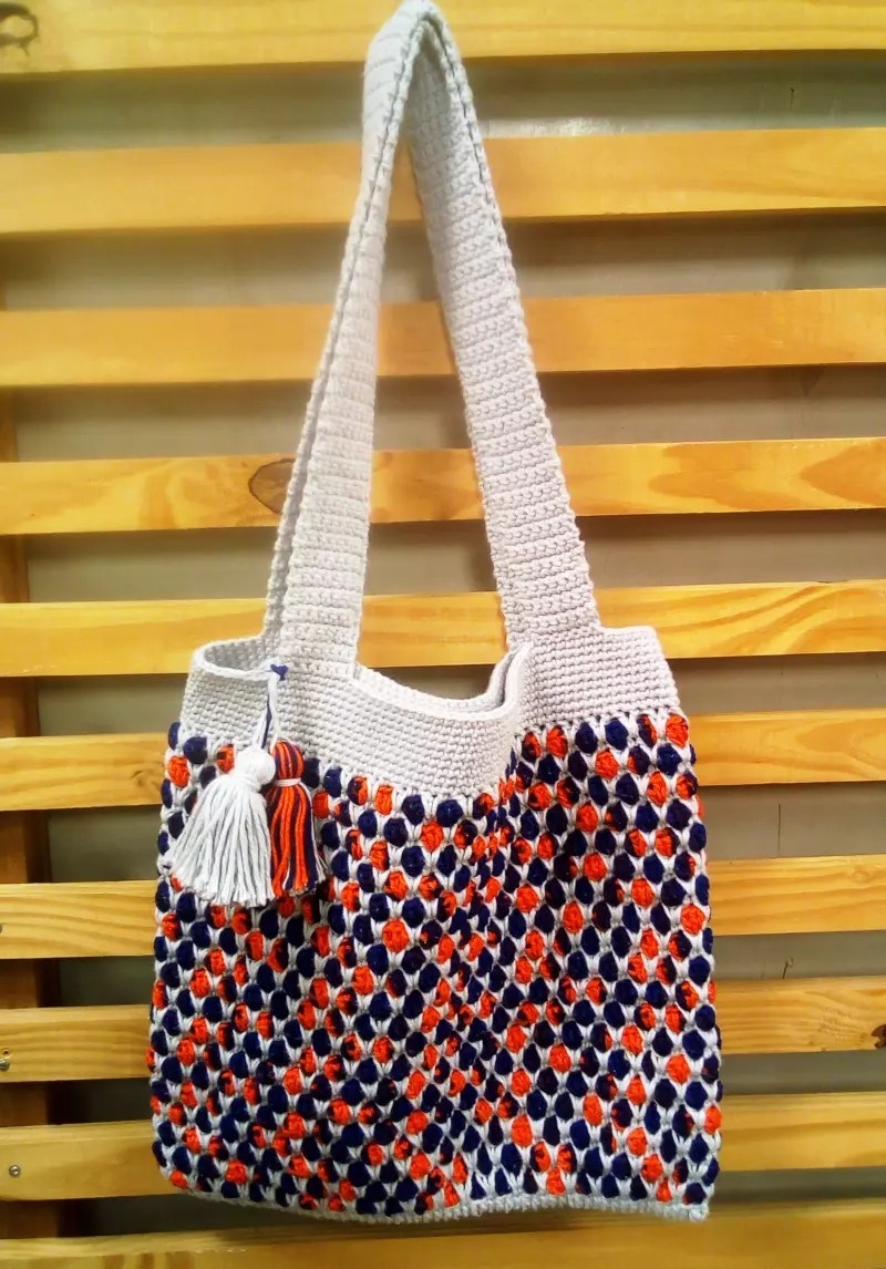 How to Crochet the Moroccan Textured Market Tote: Raised Grain Stitch & Variegated Striping Secrets