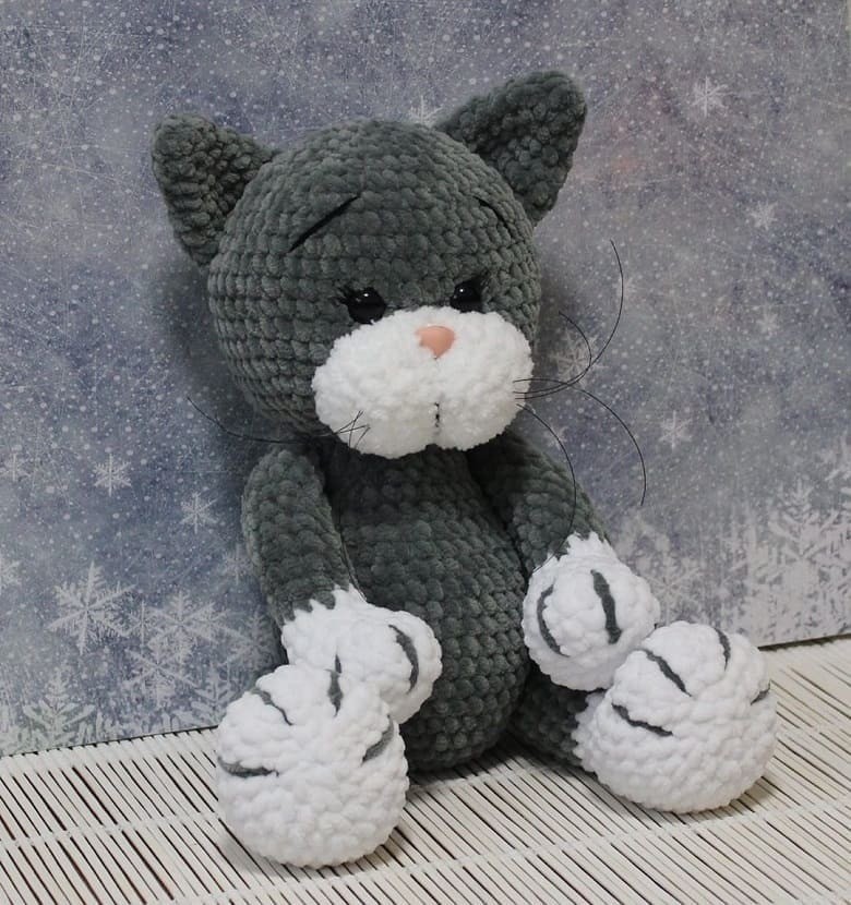 How to Crochet a Cute Plush Cat Tim (Step-by-Step Amigurumi Guide)