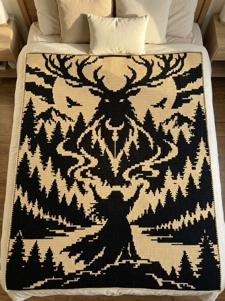 Arcane Study and Game Room Styling of Spellbound Alchemy Throw